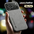 thumbnail image 6 of iPhone 17 Pro Case, Allytechgroup Slim Premium PU Leather TPU Anti-Scratch Lightweight Magnetic Back Cover Compatible with Car Mount Shockproof Phone Case for Apple iPhone 17 Pro, Lightgray, 6 of 7
