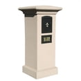 thumbnail image 2 of Manchester NON-LOCKING Stucco Column Mailbox in Tan Color, 2 of 3
