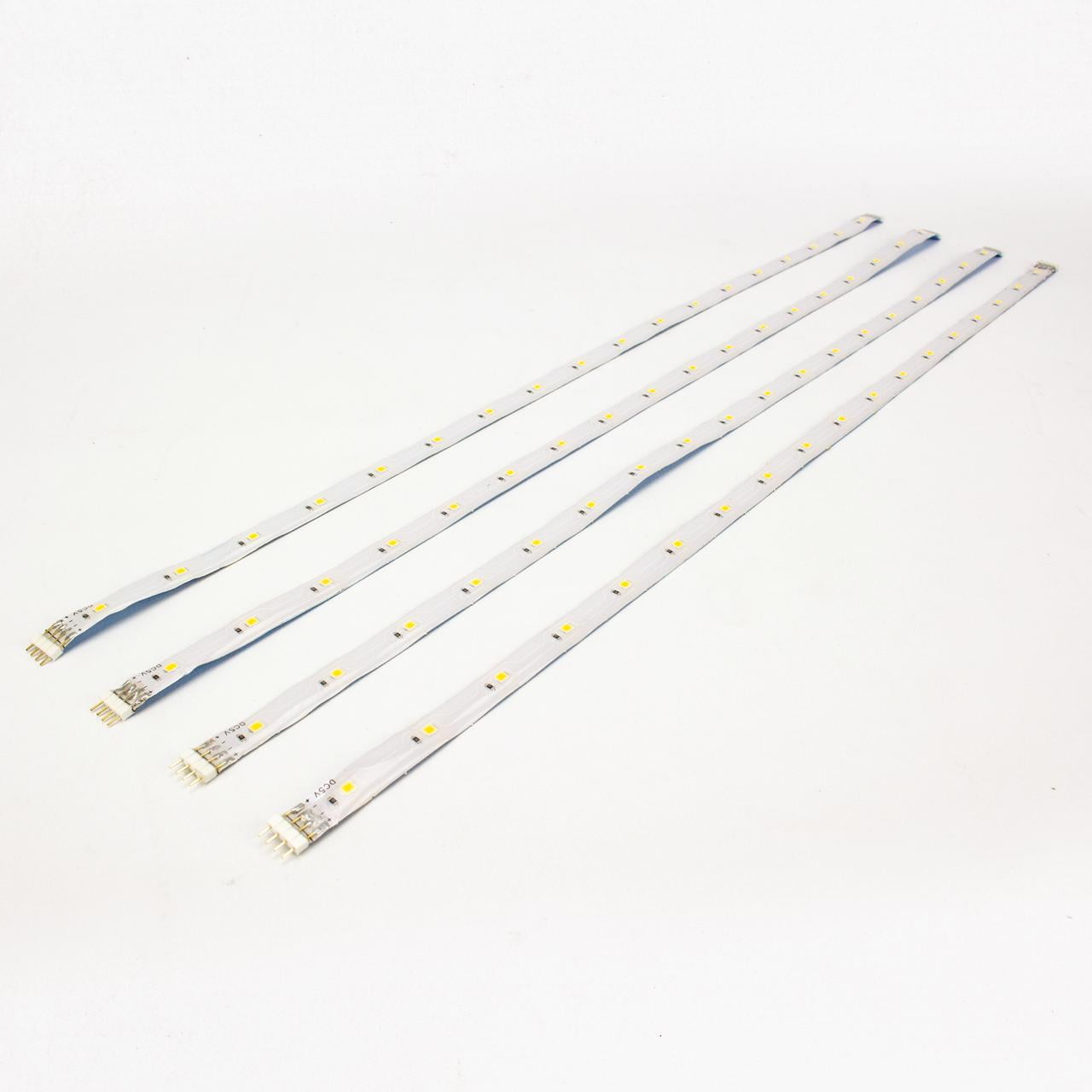 Better Homes & Gardens 19.7in. 6 Watt RGB LED Indoor Under-Cabinet Tape Light Kit (4 Strip Pack)