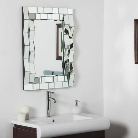 Iso Modern Bathroom  Wall  Mirror 24W x 32H in Walmart  com