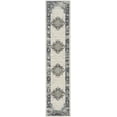 thumbnail image 6 of Nourison Passion Bordered Ivory/Grey/Blue 2'2" x 10' Area Rug (2x10), 6 of 7