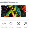 thumbnail image 2 of Frog Chiffon Translucent Breathable Silk Scarf 180*73 (70.86*28.7in) - Light and Airy Accessory for Women, 2 of 6