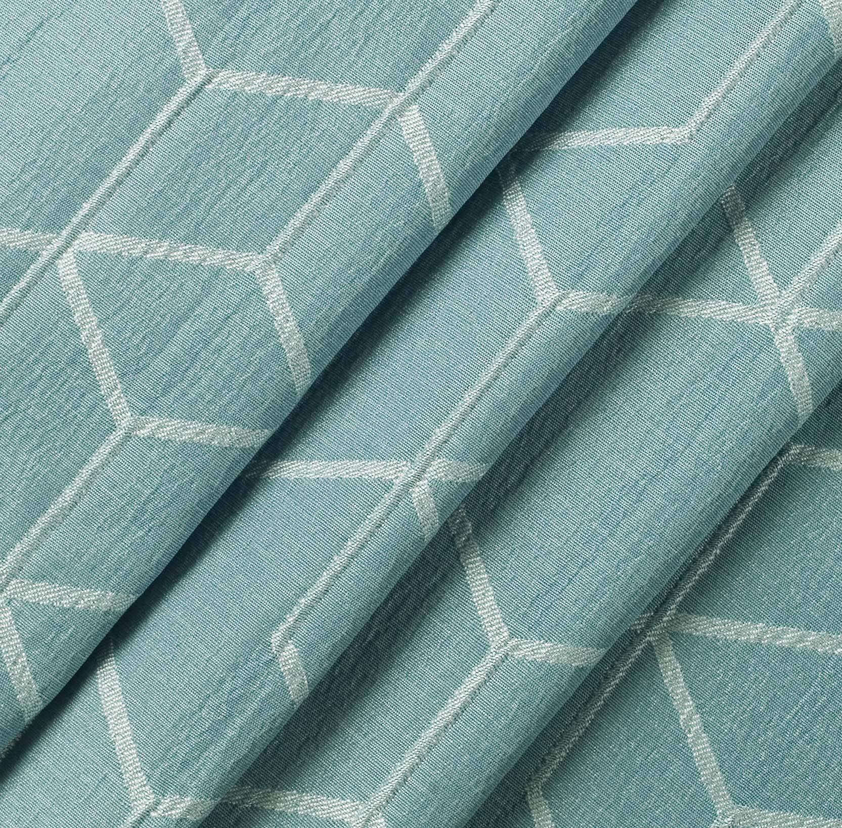 Better Homes & Gardens Blackout Textured Geometric Curtain Panel, 1 Panel, Aqua Slate, 50" W x 84" L