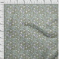 thumbnail image 3 of oneOone Georgette Viscose Dusty Green Fabric Flower & Leaves Watercolor Sewing Fabric By The Yard Printed Diy Clothing Sewing Supplies 42 Inch Wide, 3 of 4