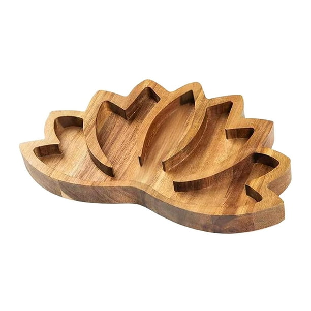 Bandeja de exhibición de piedra, bandeja de almacenamiento, soporte de madera para guardar joyas, aceites esenciales, decoración del hogar, entrada,