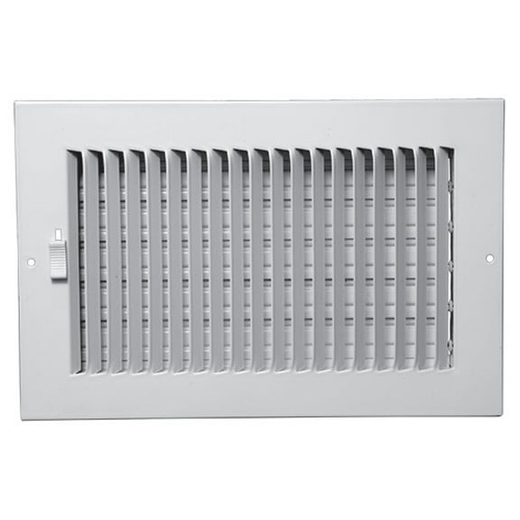 Proselect Ps1ww12u 12 X 6 In. Residential Ceiling & Sidewall Register In White 1-Way Steel