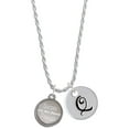 thumbnail image 1 of Delight Jewelry Stainless Steel Disc Sisters are Best Friends Forever Silvertone Script Initial Disc - Q - Charm Necklace, 20"+3", 1 of 4