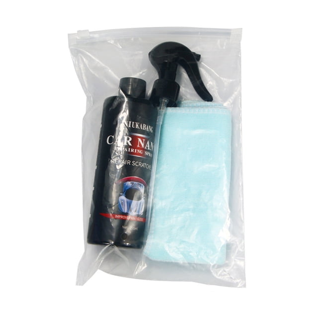 Nano Technology Car Scratch Repair Spray – Hydrophobic Coating & Plastic Restorer Kit, 50ml-500ml Multi-Size with Microfiber Towel E