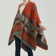 thumbnail image 6 of KelaJuan Women Christmas Shawl, Vitnage Elegant Snow Reindeer Winter Shawl Wrap Warm Shawl, 6 of 6