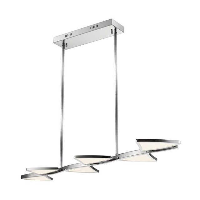 44 in. Aeon LED Chrome Îlot Lumière Plafonnier