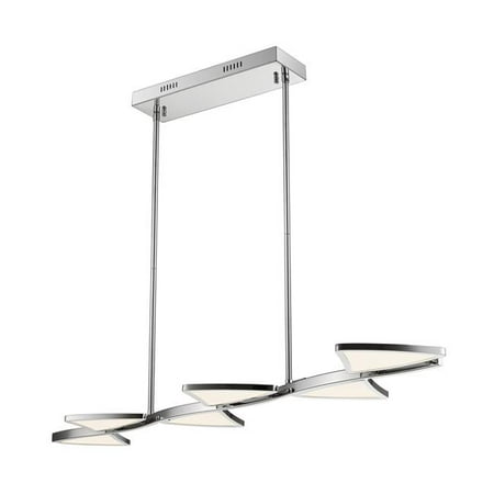 44 In Aeon Led Chrome Island Light Ceiling Light Walmart Com