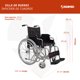 thumbnail image 2 of Silla de Ruedas Tapicería de Cuadros Magnimed MOD.OA4983 Asiento y Respaldo de Lona Descansa Brazos Tipo Escritorio Descansa Pies Abatibles Rin de Aluminio, 2 of 7