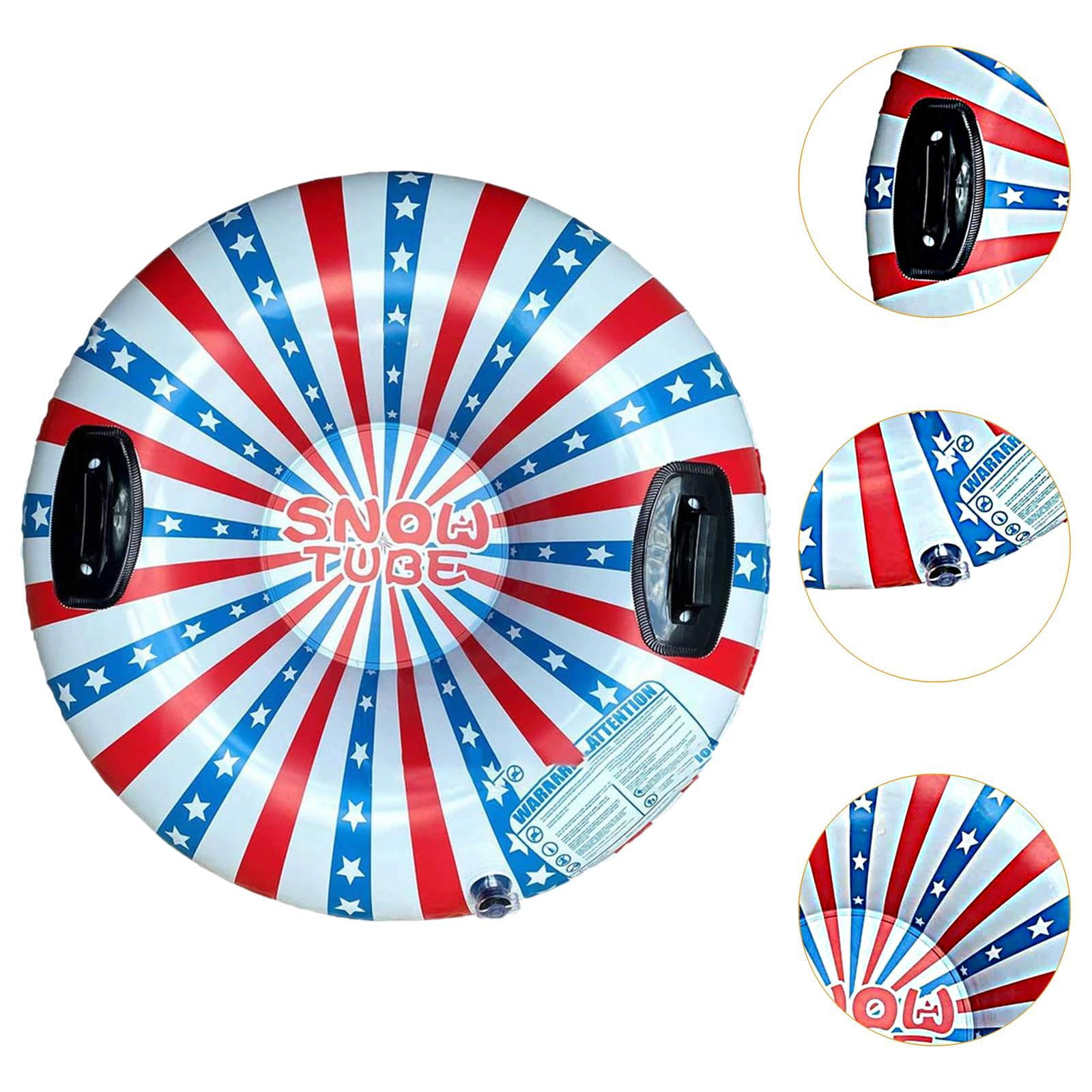 Baoblaze Inflatable Snow Tube 35 inch Snow Sled for Family Activities Sports Sledding