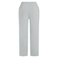 thumbnail image 5 of Mifsaly Scrub Sets for Women Wide Leg Pants Classic V Neck Medical Uniforms Stretchy Comfortable Nursing Uniforms Doctors Nurse Summer Workwear with Multi Pockets M, 5 of 9