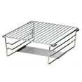 thumbnail image 1 of Grill Rack Folding Grill Support Holder Heating Bracket with Supporting Plate Silver, 1 of 1