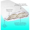 thumbnail image 5 of Comfez Shredded Memory Foam Pillow | Zipper Removable Washable Cooling Bamboo Cover | Adjustable Thickness for Back, Side & Stomach Sleepers | Pain Relief (Standard 20x26), 5 of 7