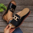thumbnail image 4 of Dakaela Womens Orthopedic Sandals Arch Support Wedge Platform Shoes Summer Casual Slides Black 7.5, 4 of 8