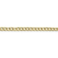 thumbnail image 3 of 14K Yellow Gold 4.3mm Semi-Solid Curb Link Chain 16 Inch, 3 of 6