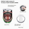 thumbnail image 3 of GZHJMY 1 Pcs Egg Cup, American Football Super Bowl Emblem 304 Stainless Steel Vacuum Insulated Cup, U-Shaped Red Wine Cup Eggshell Cup, 3 of 6