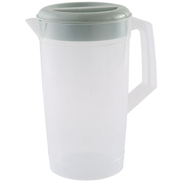 Clear Plastic Pitcher with Lid Large Pitcher Resistant Hot Cold