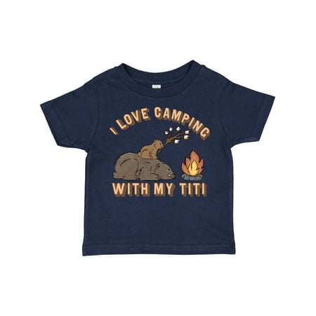

Inktastic I Love Camping with My Titi Gift Toddler Boy or Toddler Girl T-Shirt