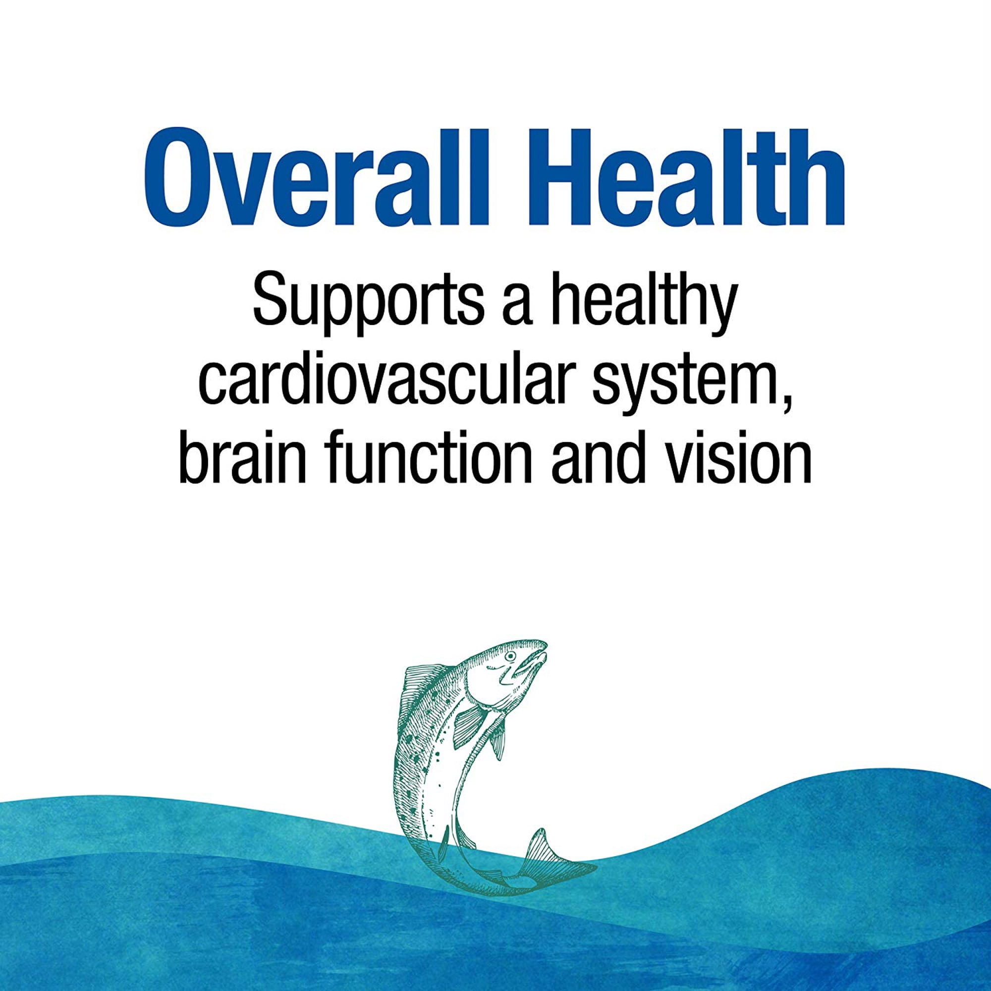 Natural Factors Wild Alaskan Salmon Oil Provides Omega-3, EPA, DHA & Vitamin D, Supports Brain & Heart Health, 180 Softgels