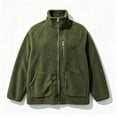 thumbnail image 6 of DYTTDG Women’s Fleece Zip-Up Jacket, Stand Collar Long Sleeve Sherpa Jacket with Chest Zipper Pocket & Front Patch Pockets, Casual Outerwear for Fall and Winter, 6 of 8