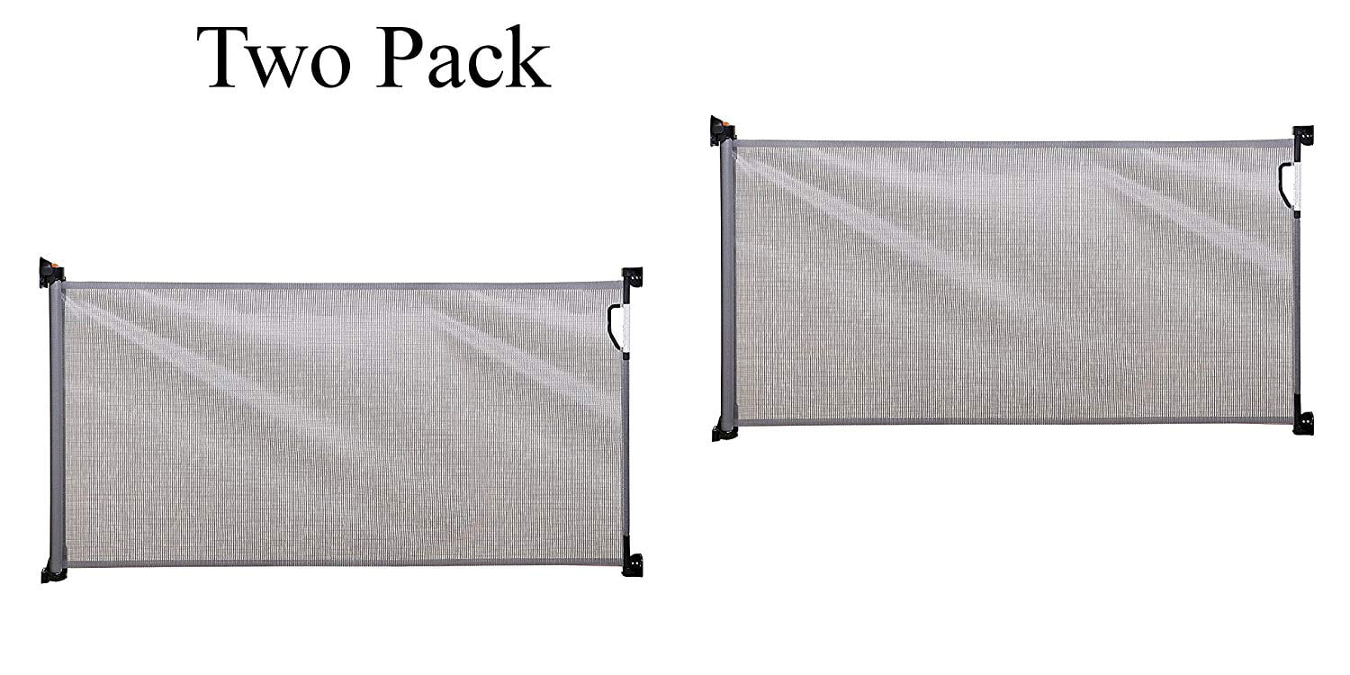 dreambaby retractable gate grey