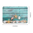 thumbnail image 3 of Beach Seashells Starfish Sand Washable Cover Floor Rug Carpets Floor Mat Bathroom Decorations 16X24 In for Kitchen Bedroom Indoor, 3 of 8