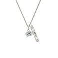 thumbnail image 2 of Delight Jewelry Silvertone Emoticon :-O - Surprise - Silvertone Believe Faith Prayer Hope Bar Charm Necklace, 23", 2 of 4