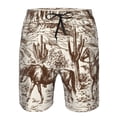 thumbnail image 4 of Naloa Western Desert Cowboys2 Men's Beach Shorts, Surfing shorts, Swim trunks, Quick Dry Swim Trunks for Surfing Beach Fun - Medium, 4 of 9