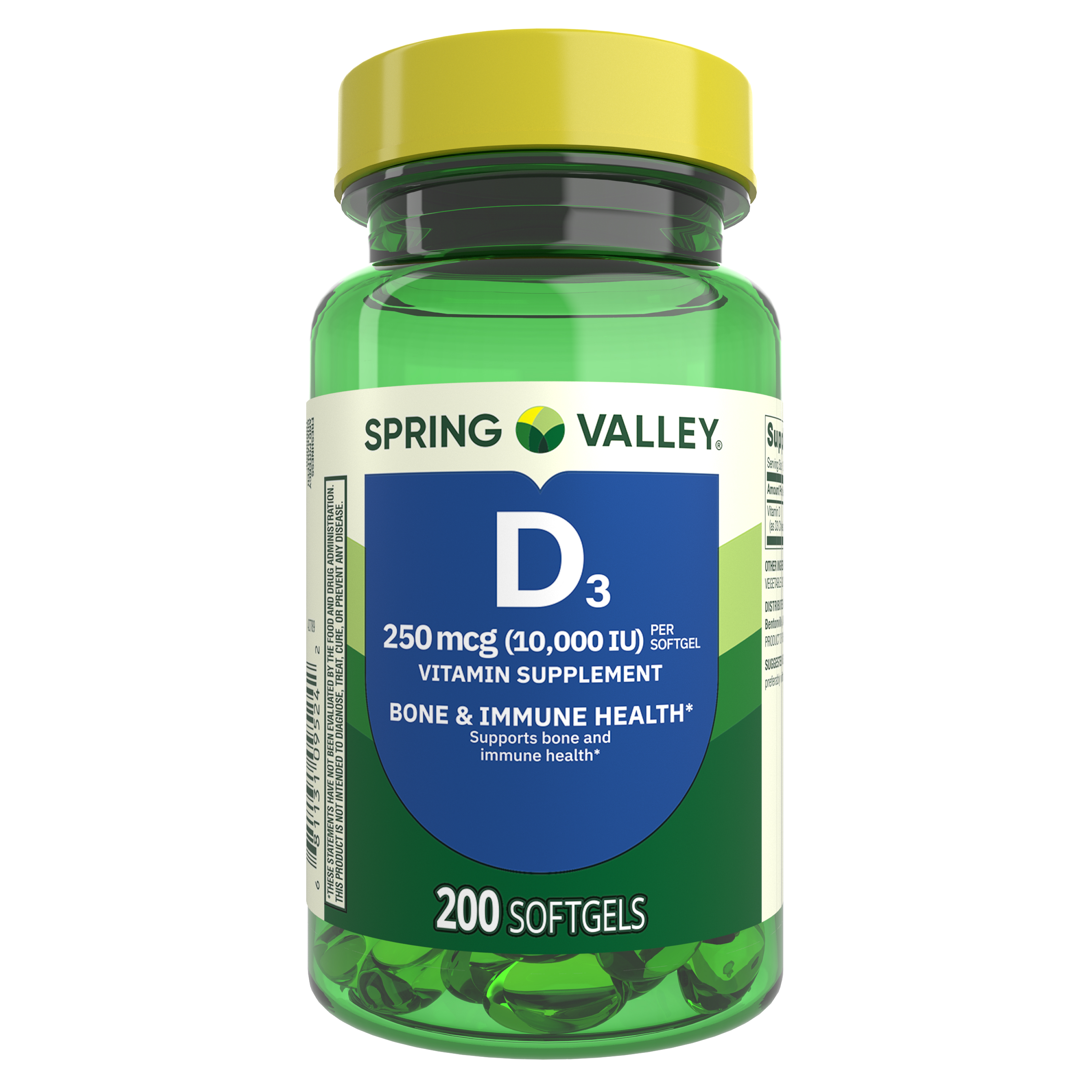 Spring Valley Vitamin D3 10000 IU Softgels photo 1