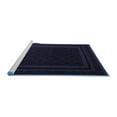 thumbnail image 2 of Ahgly Company Machine Washable Indoor Square Southwestern Blue Country Area Rugs, 5' Square, 2 of 4