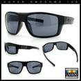 thumbnail image 3 of Locs Mens Rectangle Wrap All Black 90s Gangster Biker Plastic Sunglasses, 3 of 8