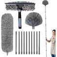 thumbnail image 1 of Dusters for Cleaning - Long Duster for High Ceilings | Cobweb Duster Extendable | 2 in 1 Window Cleaning Kit | Multi-Function Ergonomic Dusting Supplies for Shelf Wall Window, 1 of 7