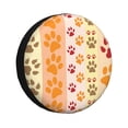 thumbnail image 1 of DouZhe Waterproof Spare Tire Cover, Fun Dog Paw Print Prints Adjustable Wheel Covers Fit for Jeep Trailer RV SUV Car, 15 inch, 1 of 7