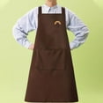 thumbnail image 2 of GUOOL Kitchen apron Waterproof Bib Chef apron for Restaurants Homes Gardening Coffee, 2 of 9