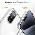 thumbnail image 3 of Compatiable with Samsung Galaxy S20 FE Case Clear, Transparent Crystal Shockproof Phone Case, Slim Anti-Scratch Hard PC + Soft TPU Back Protective Cover Bumper Non-Slip Design, Clear, 3 of 8