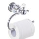 thumbnail image 1 of Crystal Toilet Paper Holder, Polished Chrome Tissue Paper Holder Silver Bathroom Toilet Roll Hanger Wall Mounted 19*10.2*7.7cm, 1 of 5