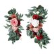 thumbnail image 2 of Boda rústica Guirnalda Arreglo floral Flores de seda hechas a mano Flores artificiales Botín para boda Banquete Recepción de pared Cenador Estilo D perfecl Guirnalda de arco de boda, 2 of 8