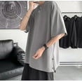 thumbnail image 5 of Sngxgn Men's Lightweight Short Sleeve Crew Neck T-Shirt(Dark Gray,XXXXL), 5 of 6