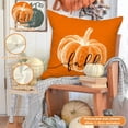 thumbnail image 2 of 20x20 Fall Throw Pillow Covers Set of 4, Pumpkin Maple Leaf Decorative Holiday Pillow Case 20 x 20 Autumn Cushion Covers Thanksgiving Pillowcase for Indoor Home Bedroom Couch Sofa Decor Orange, 2 of 6