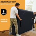 thumbnail image 3 of Mattress Bags for Moving, Mattress Protector Waterproof Mattress Cover King Size Storage Bags with 8 Heavy-Duty Handles and Zipper for Bed Extra Thick Large Reusable (82"x79"x15" Blue), 3 of 5