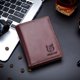 thumbnail image 2 of BULLCAPTAIN Cartera de Cuero Genuino con Bloqueo RFID de Gran Capacidad Negro QB-027, 2 of 12