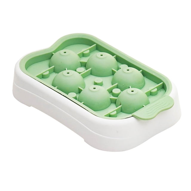Cateissary Bandeja de moldes de hielo Caja de almacenamiento Contenedor Hogar Cocina y Comedor Verde claro