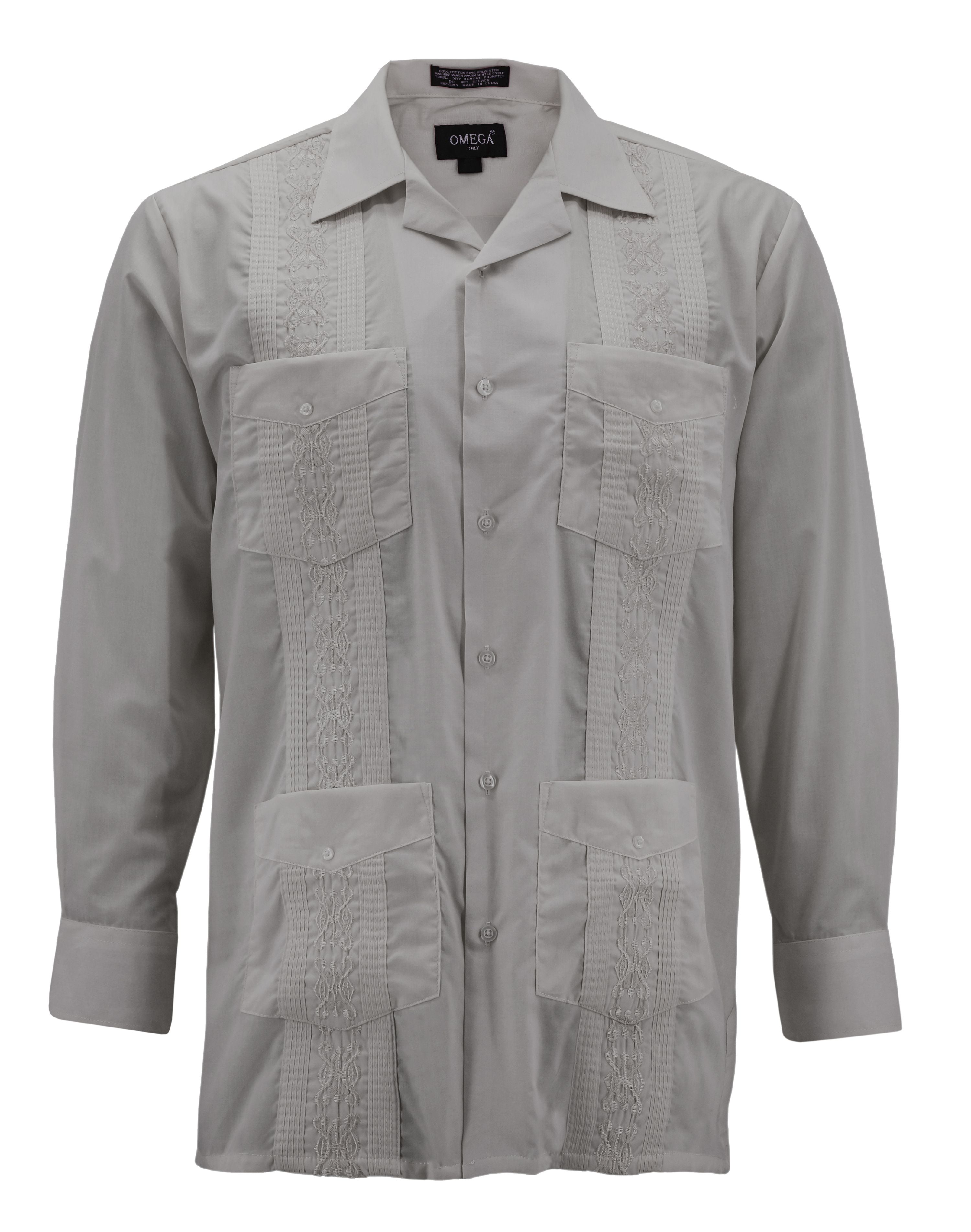 grey guayabera