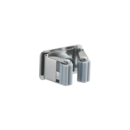 

PhoneSoap Tool Holder - 304 Stainless Steel Prevents The Mop Holders From Rusting - Reliable Clamping Effect Thanks To Flexible Black Wheels Bathroom Kit Accessories Set Grey