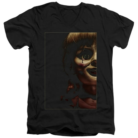 Annabelle - Doll Tear - Slim Fit V Neck Shirt - Large