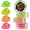 Squeeze Craft Glow in The Dark Frudge Putty - 4 Pack - Multicolor Neon Sludgy Goo Fidget