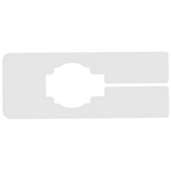 40 Blank Rectangular Size Dividers for Retail Clothing Rack Divider White Organize Closet